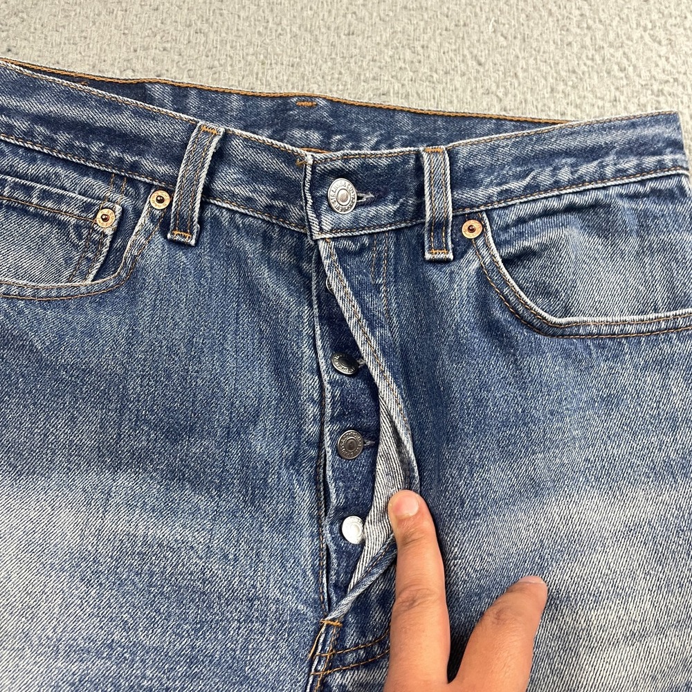 VTG Levis 501xx Jeans Men 34x36 (31x32) Made in USA Button Fly Faded Y2K 90s - Picture 6 of 16